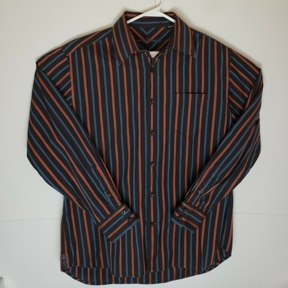 Tommy Bahama Button Down Striped Shirt - Picture 1 of 7